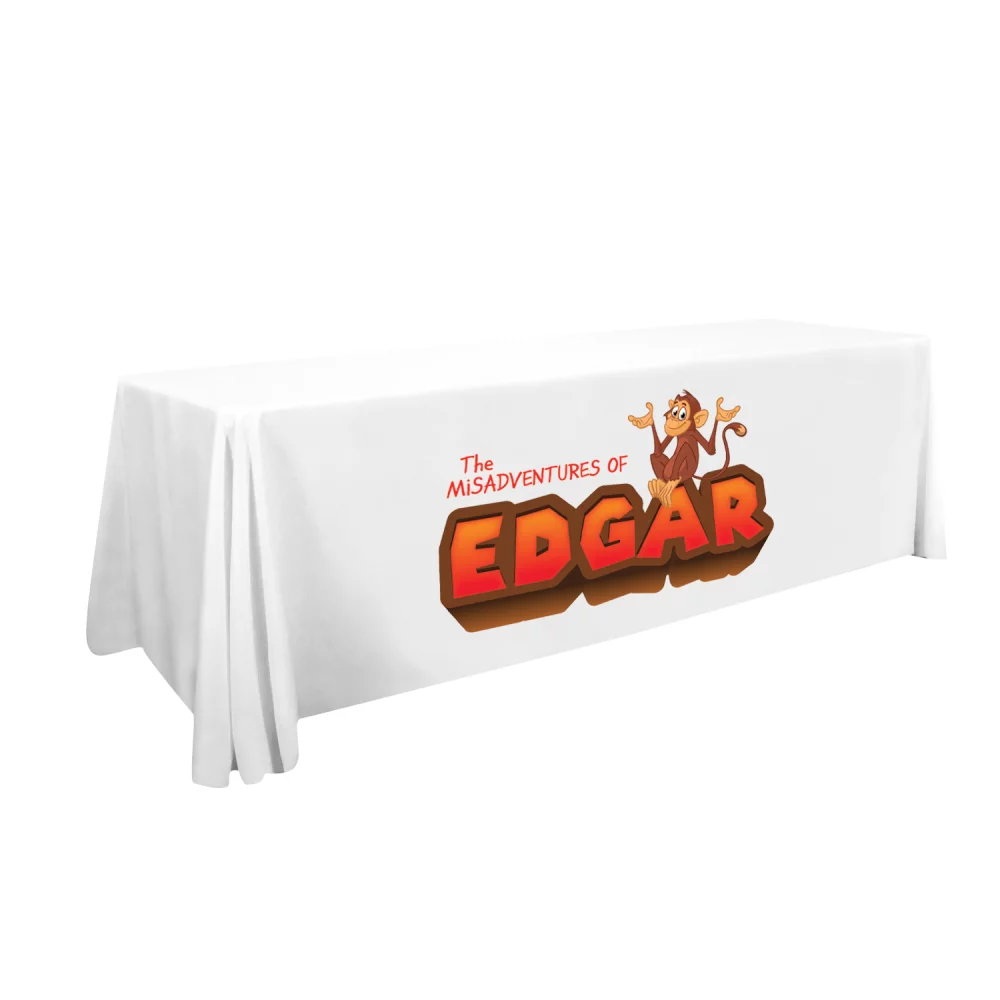 8' LazerLine 4-Sided Throw Full-Color Front Only