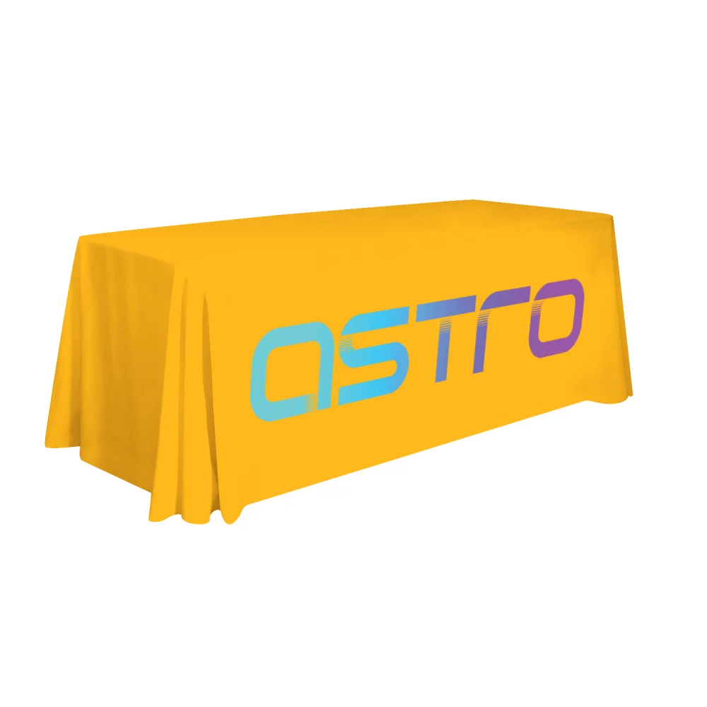 6' LazerLine 3-Sided Throw Full-Color Front Only