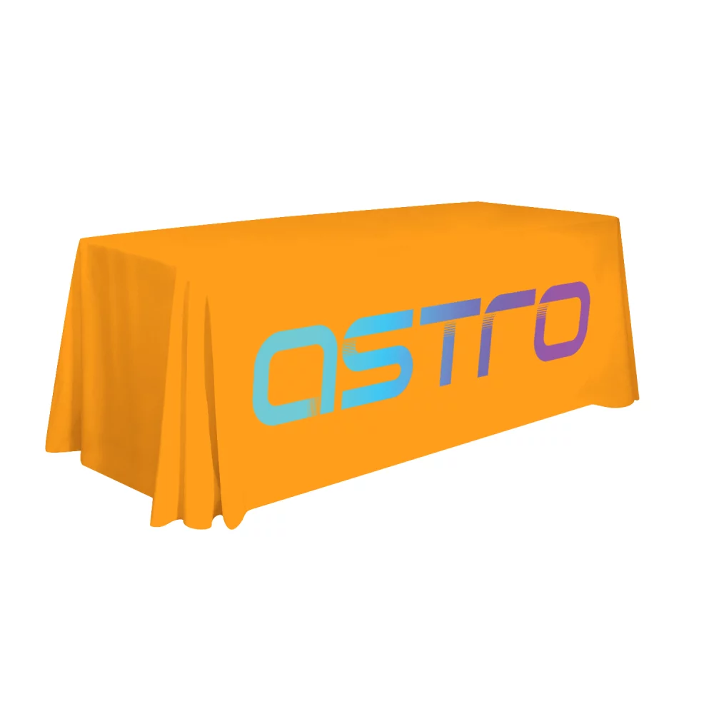 6' LazerLine 3-Sided Throw Full-Color Front Only