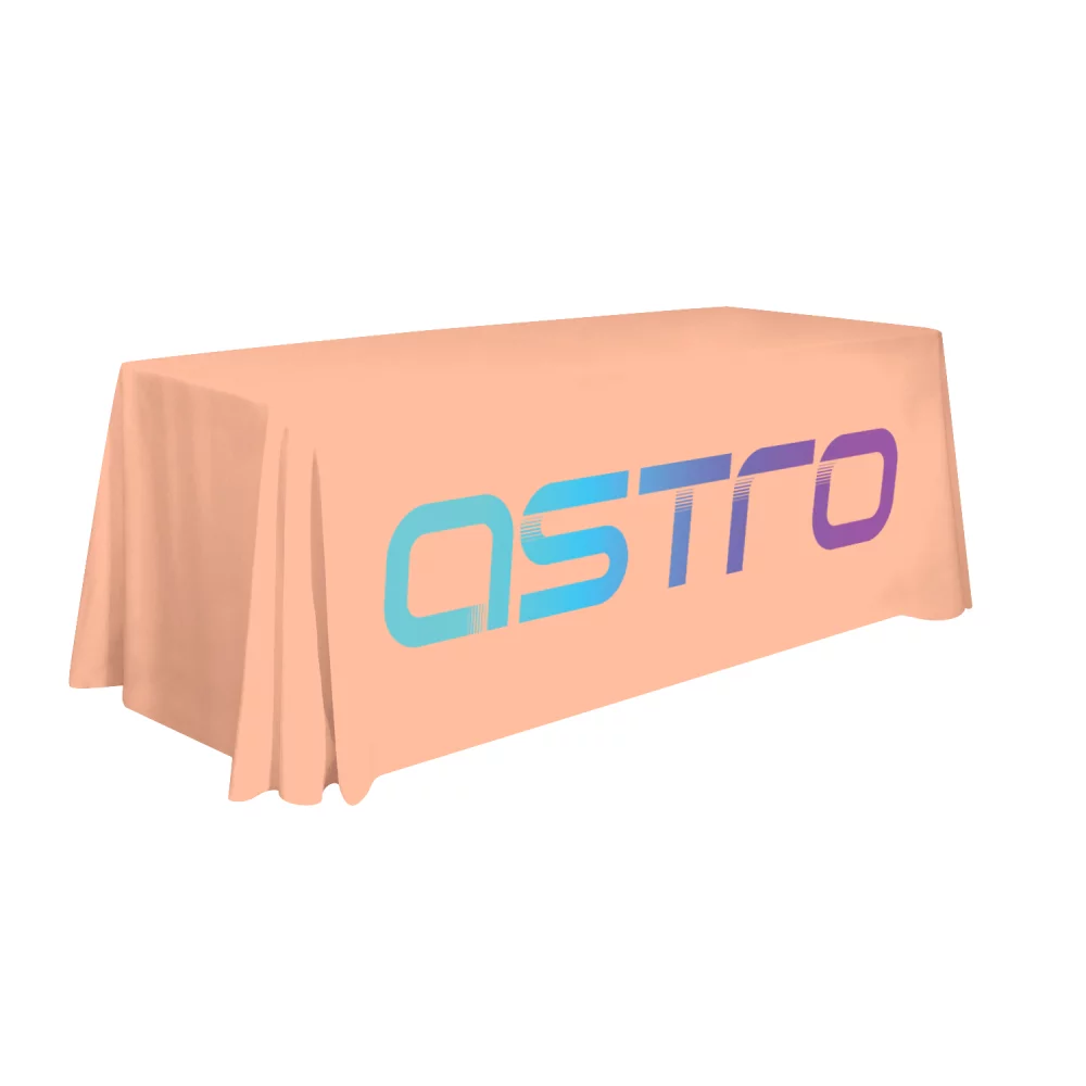 6' LazerLine 3-Sided Throw Full-Color Front Only