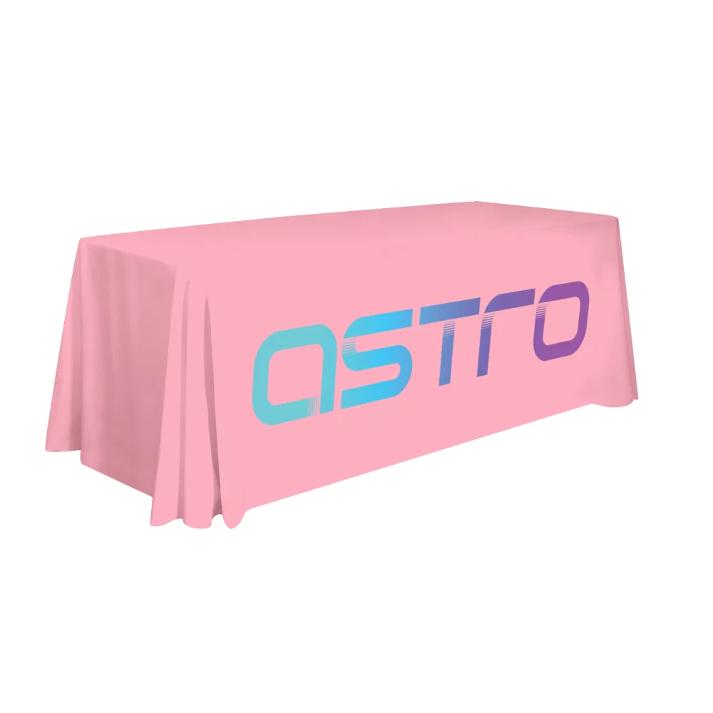 6' LazerLine 3-Sided Throw Full-Color Front Only