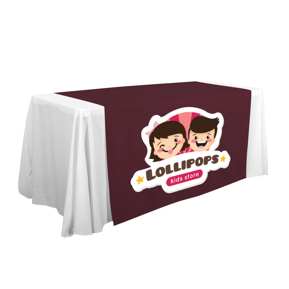 57" LazerLine Table Runner Full-Color Front Only