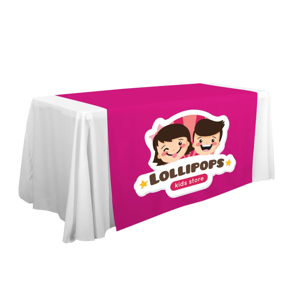57" LazerLine Table Runner Full-Color Front Only