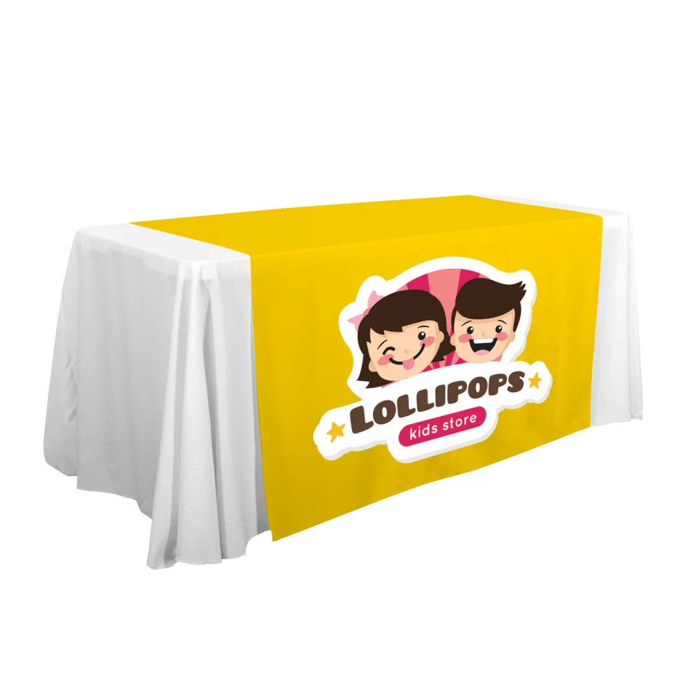 57" LazerLine Table Runner Full-Color Front Only