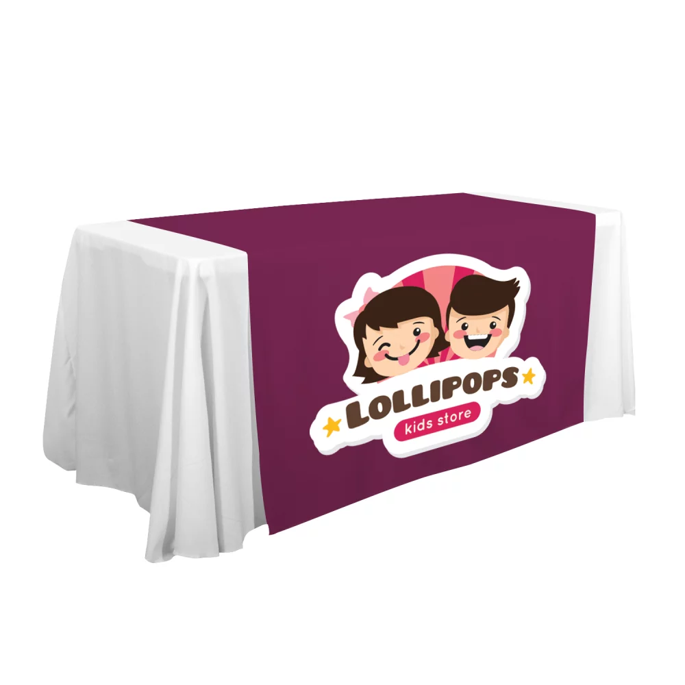 57" LazerLine Table Runner Full-Color Front Only