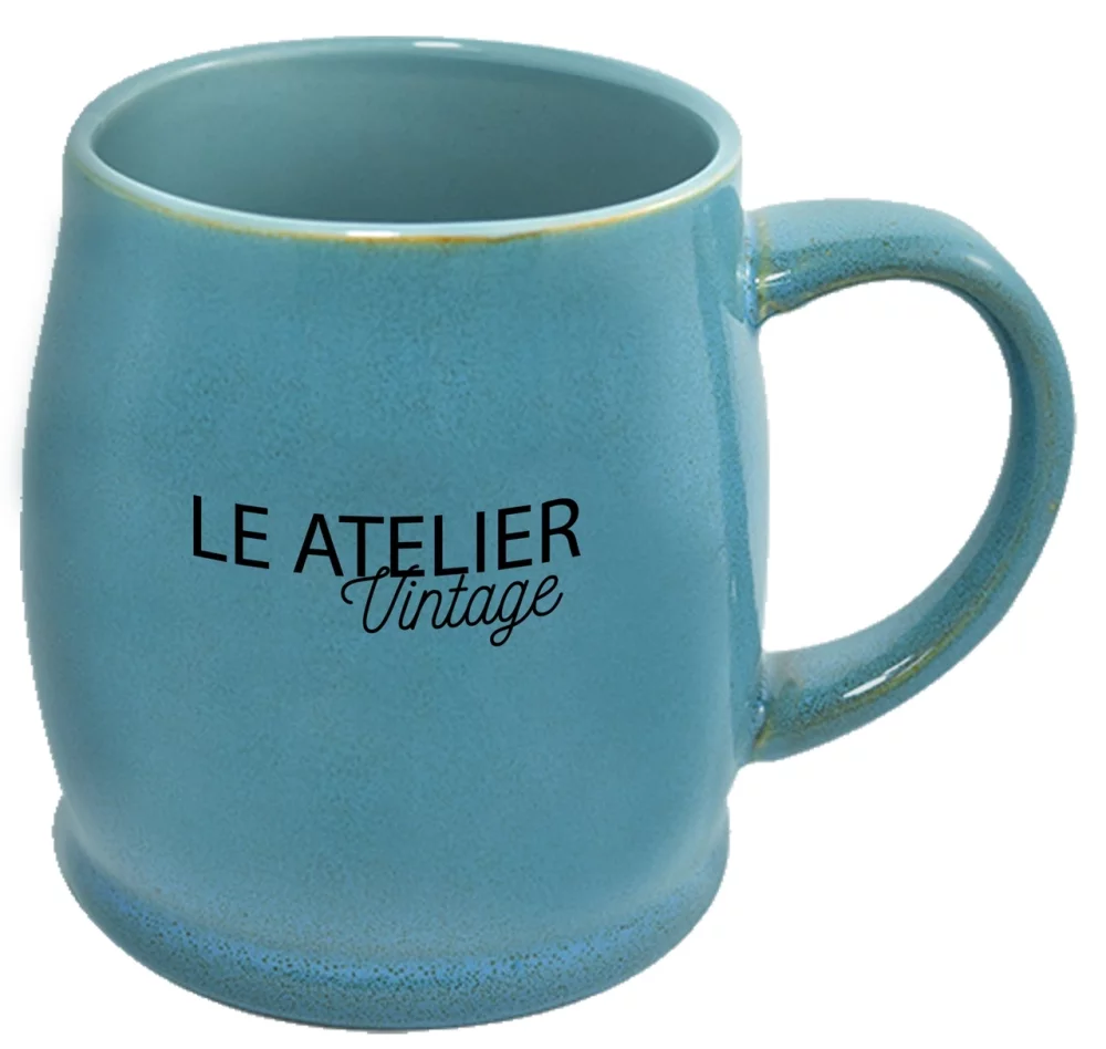 Tasse réactive Umea de 16 oz en bleu sarcelle dans une boîte cadeau Ripple