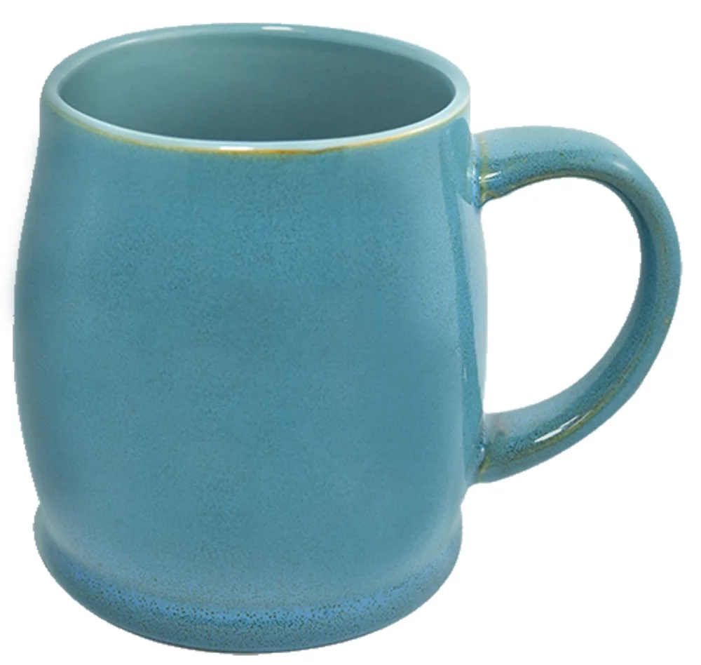 Umea 16oz reactive teal mug in Ripple gift box