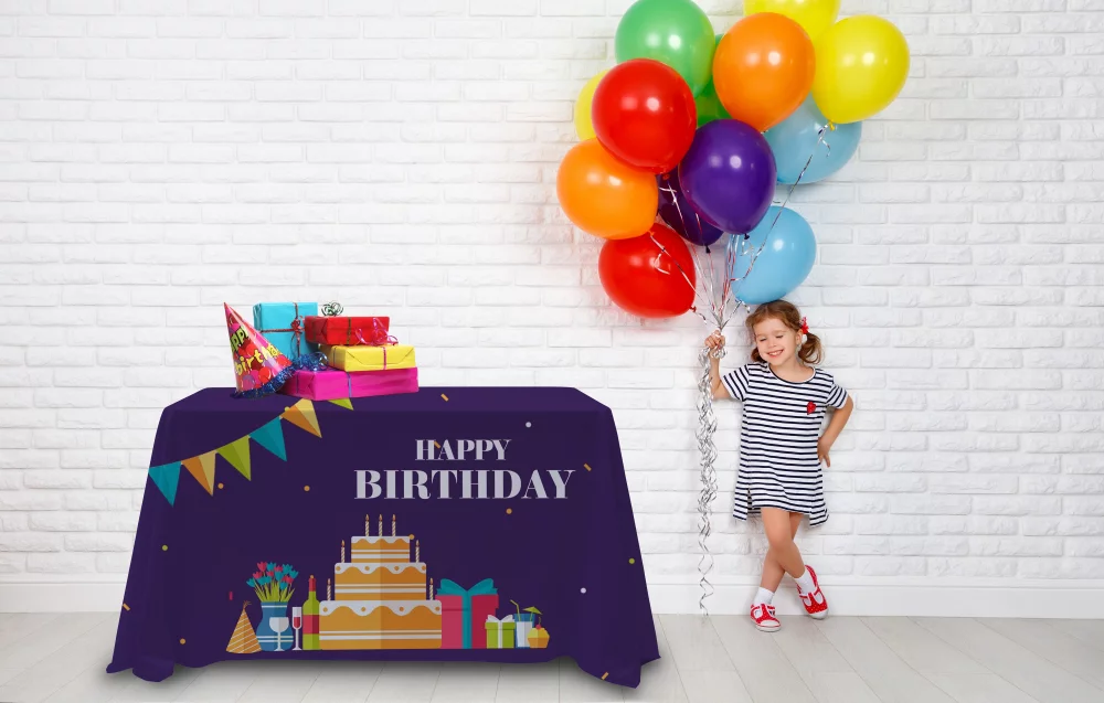 4' Antimicrobial 4-Sided Throw Full-Color