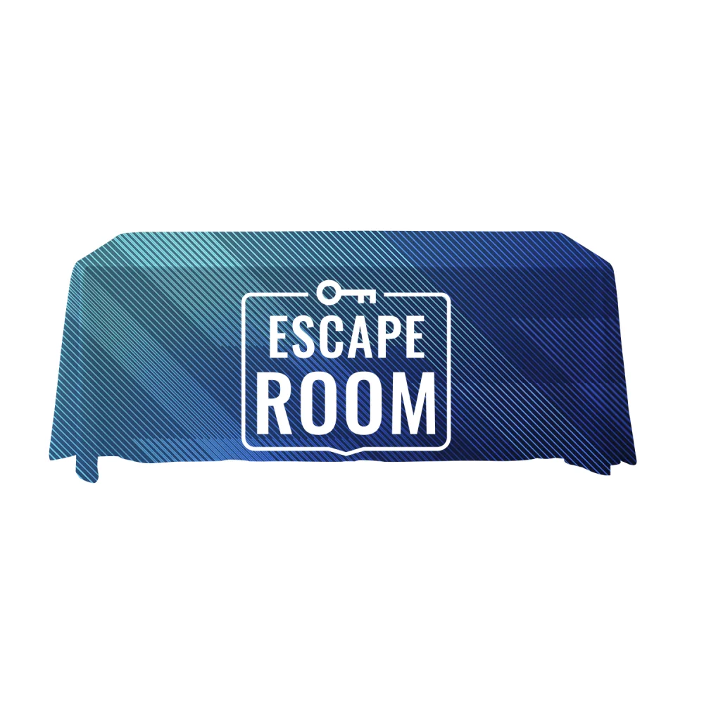 Jeté antimicrobien 3 côtés en couleur pleine de 6'