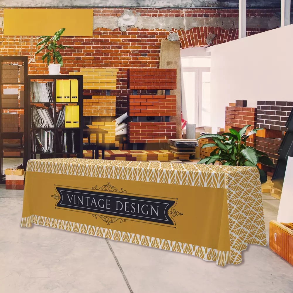 8' Eco-Wise 3-Sided Throw Full-Color Full-Bleed