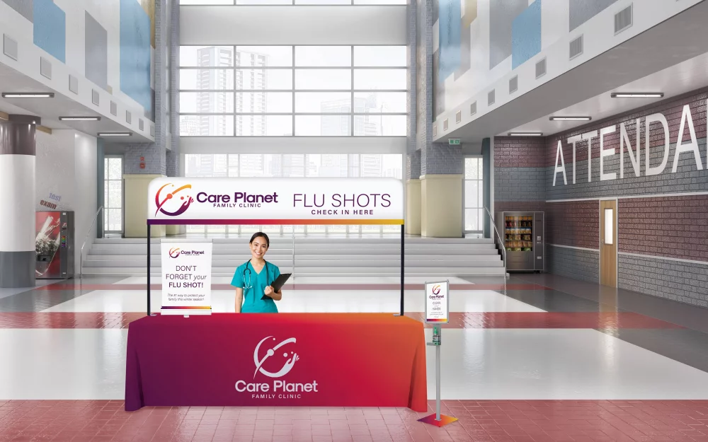 Kit d'affichage Over-the-Top de 8' (En-tête)