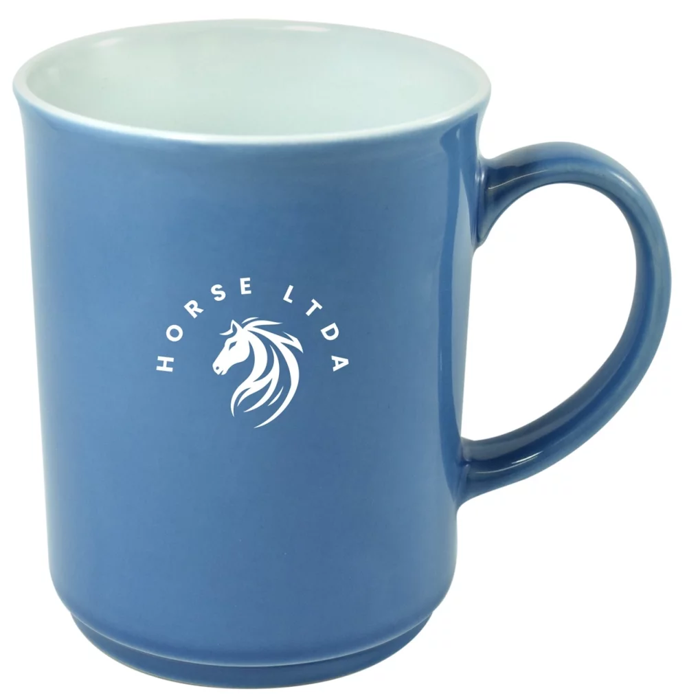 Cyprus 2tone blue/white 14oz mug in a Ripple gift box