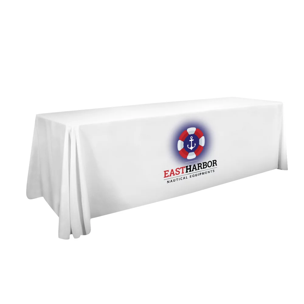 8' Stain-Resistant 3-Sided Throw (One Imprint Location)