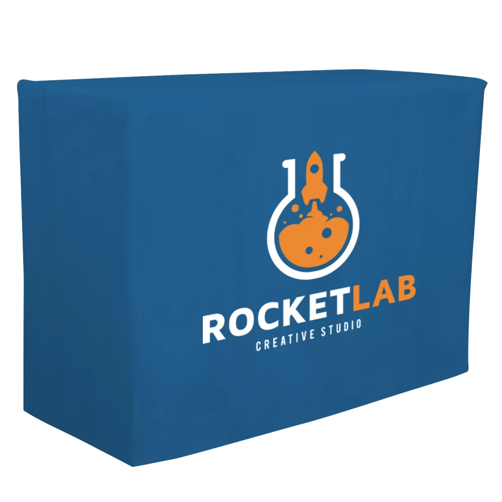 4' Fitted Table Throw (Full-Color Front Only)