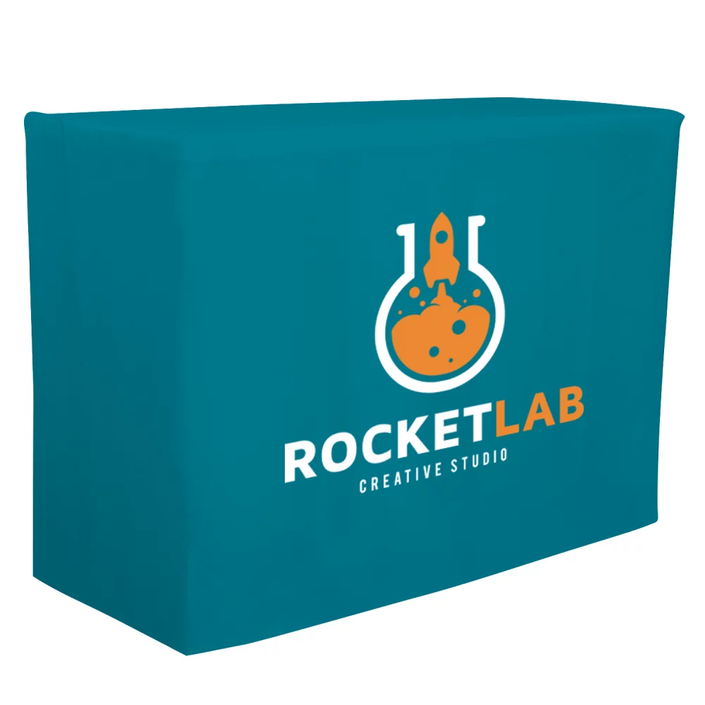 4' Fitted Table Throw (Full-Color Front Only)