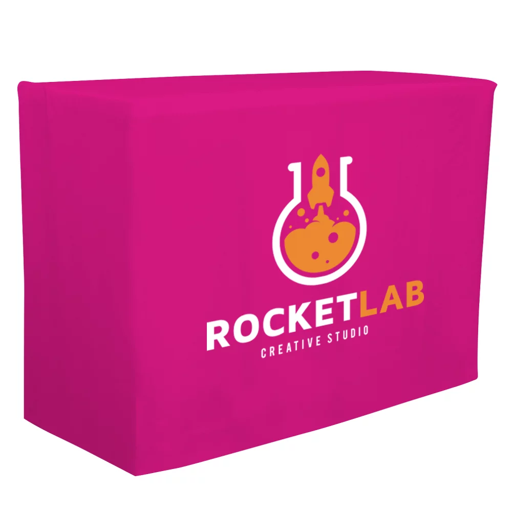 4' Fitted Table Throw (Full-Color Front Only)