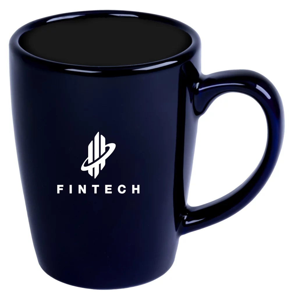 Lennox, tasse en céramique de 11 oz avec finition brillante en cobalt.