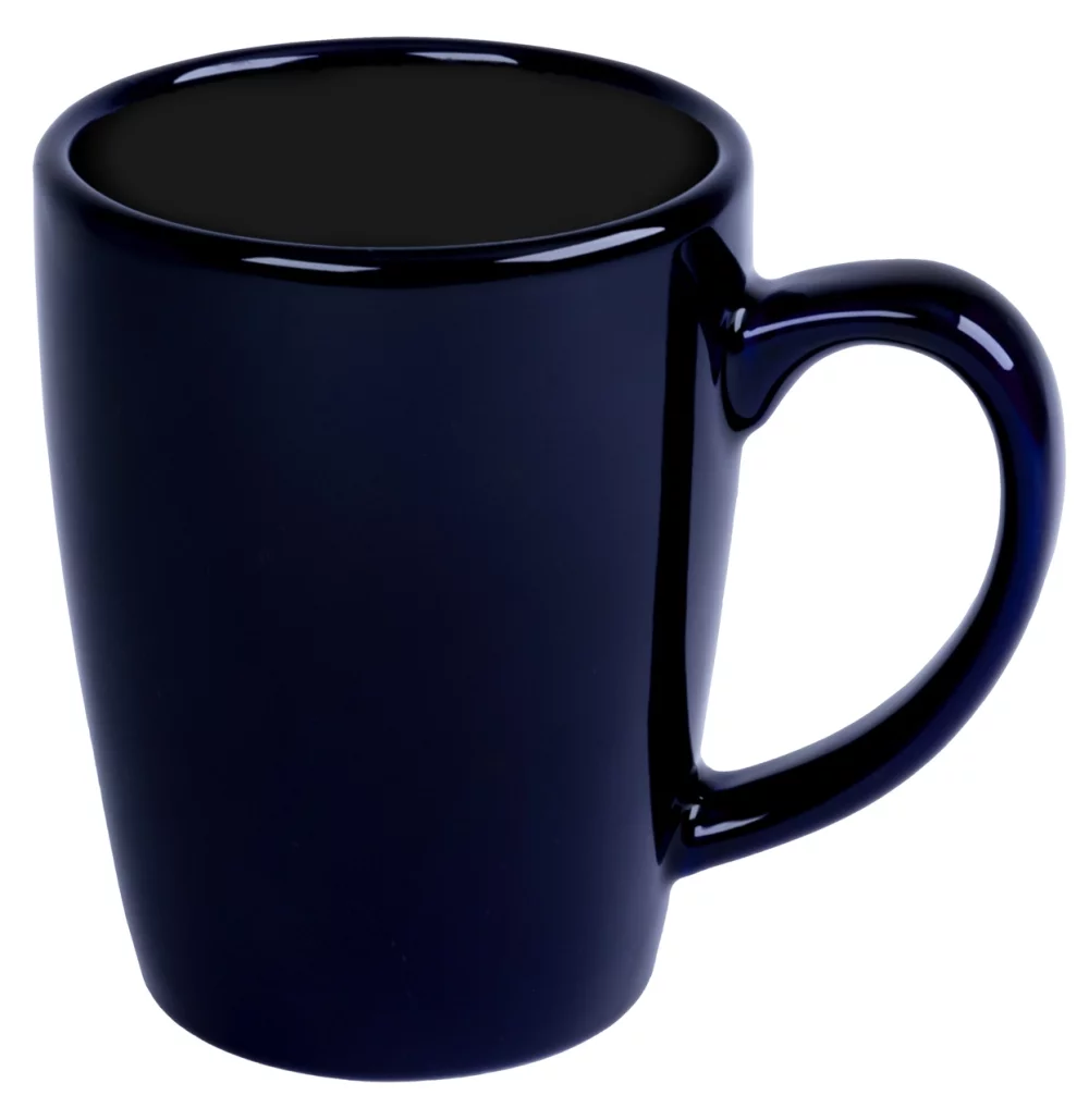 Lennox, tasse en céramique de 11 oz avec finition brillante en cobalt.
