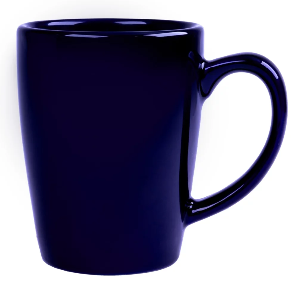 Lennox, tasse en céramique de 11 oz avec finition brillante en cobalt.
