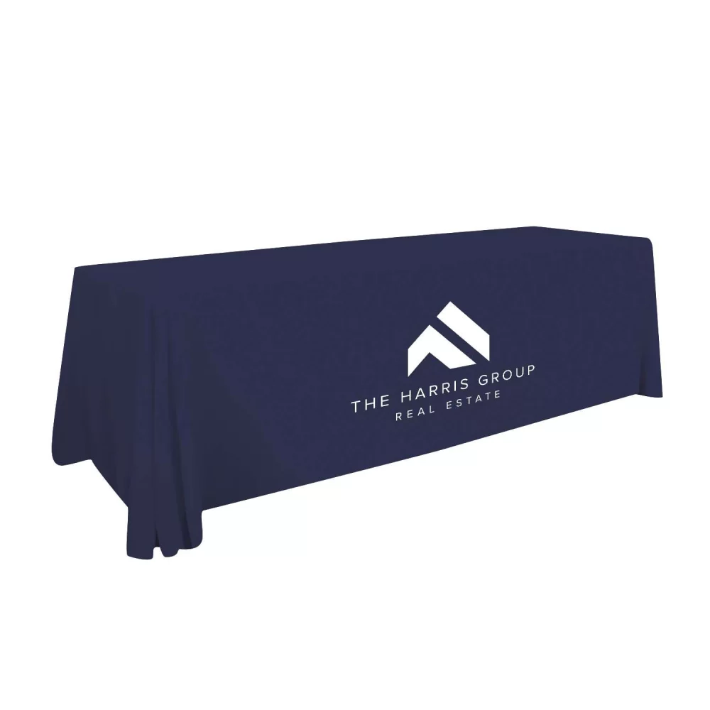 8' Value Lite Table Throw (White Imprint, One Location)