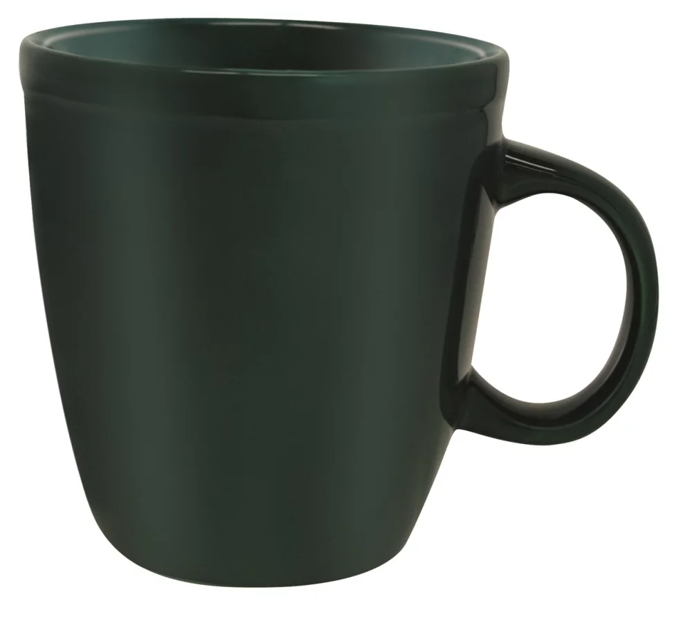 Mocha 19oz green ceramic mug