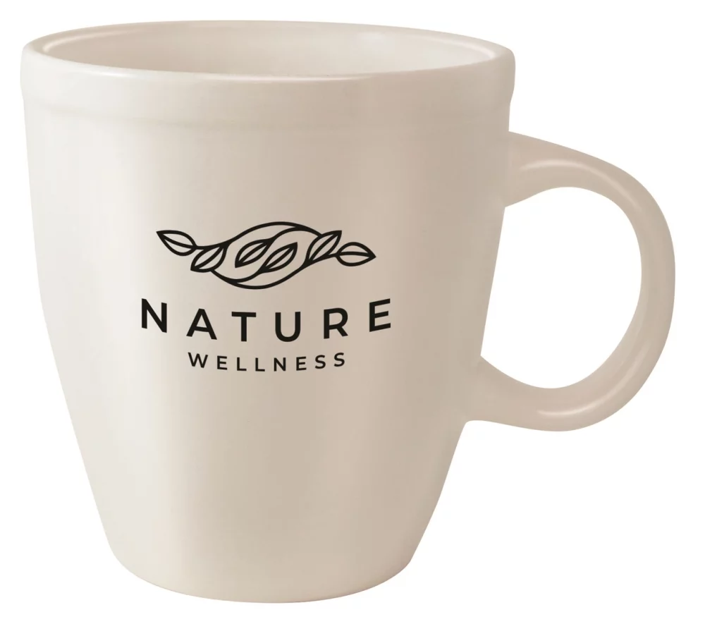 Tasse en céramique blanche de 19 oz Mocha