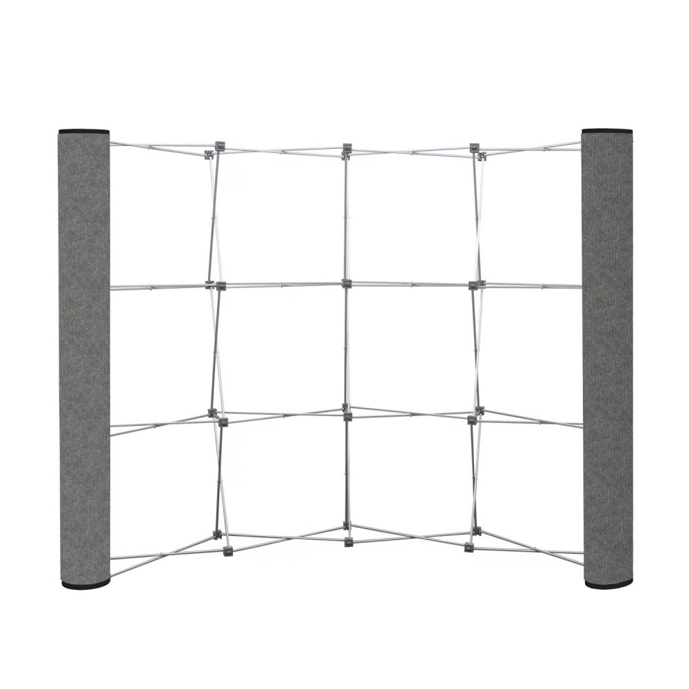 Curved Show 'N Rise Floor Display End Panel (Fabric)