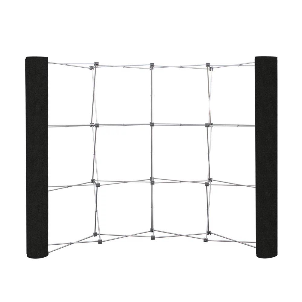 Curved Show 'N Rise Floor Display End Panel (Fabric)