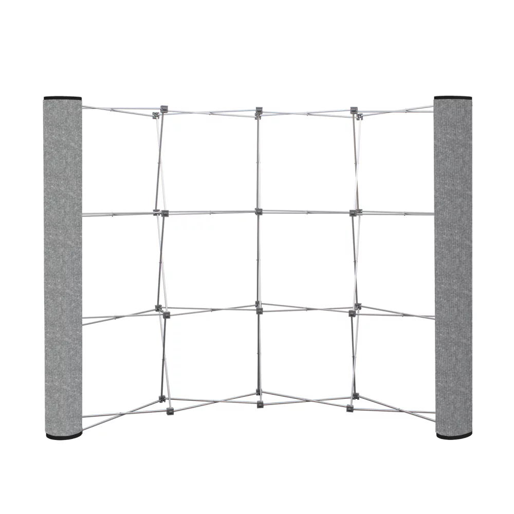 Curved Show 'N Rise Floor Display End Panel (Fabric)
