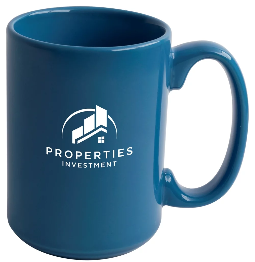 Jumbo 15oz sky blue ceramic mug