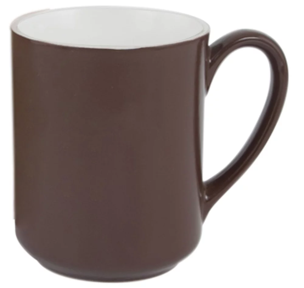 Tasse bicolore marron/blanc Max 19 oz