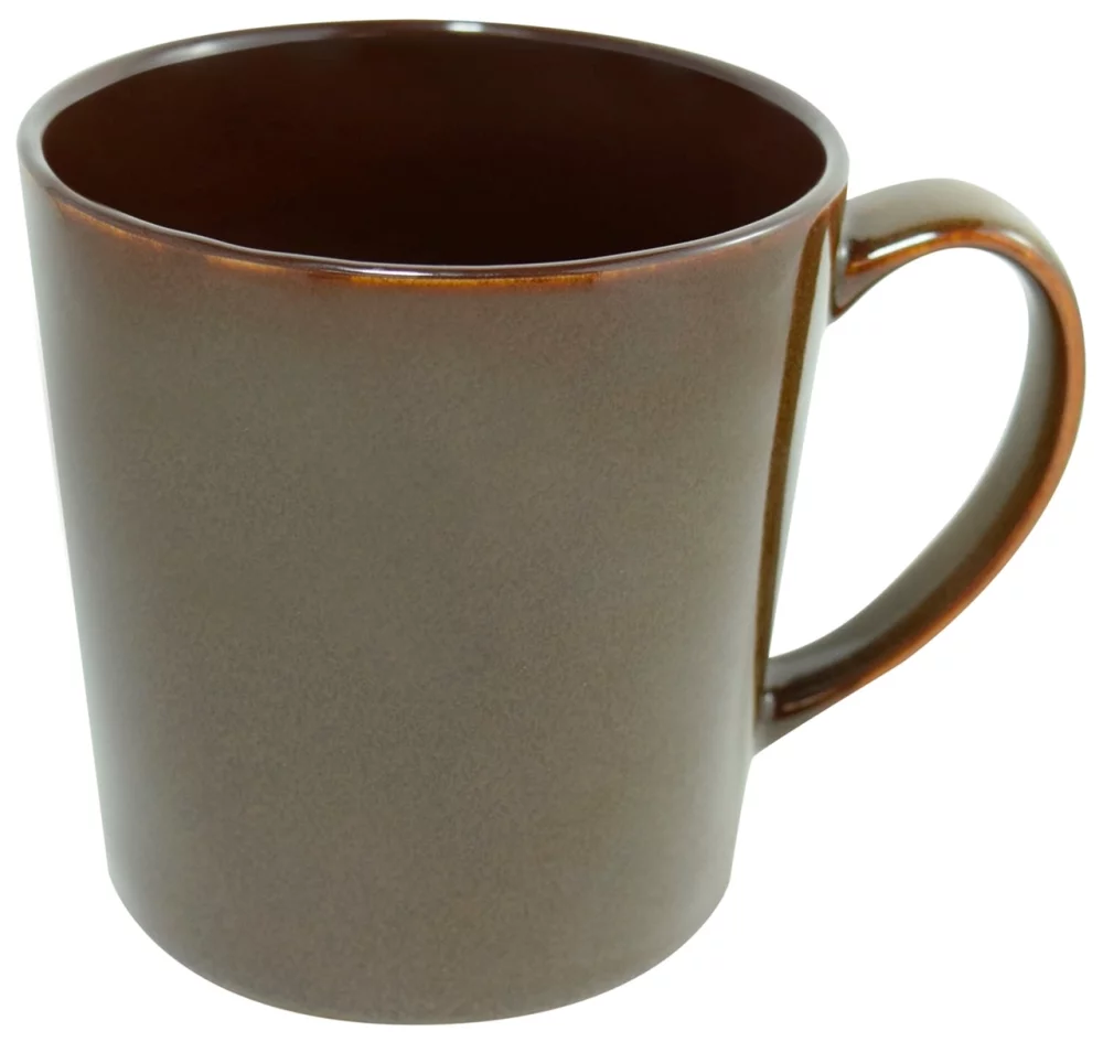 Tasse réactive brune Lenny de 16 oz dans une boîte cadeau Ripple - Gravée