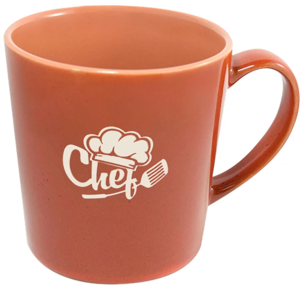 Mug réactif en terracotta Lenny 16 oz dans une boîte cadeau Ripple - Gravé