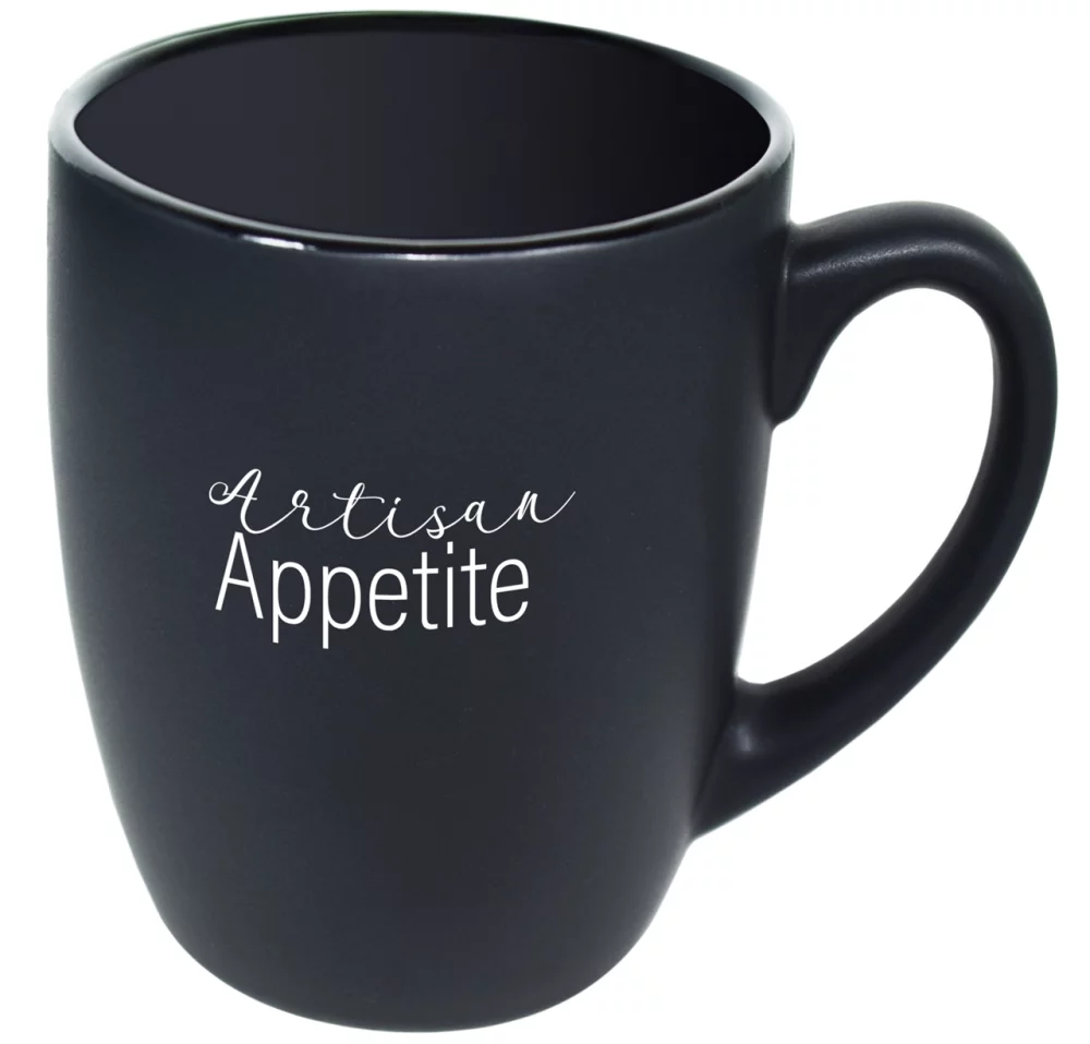 Cottager 12oz matte black mug