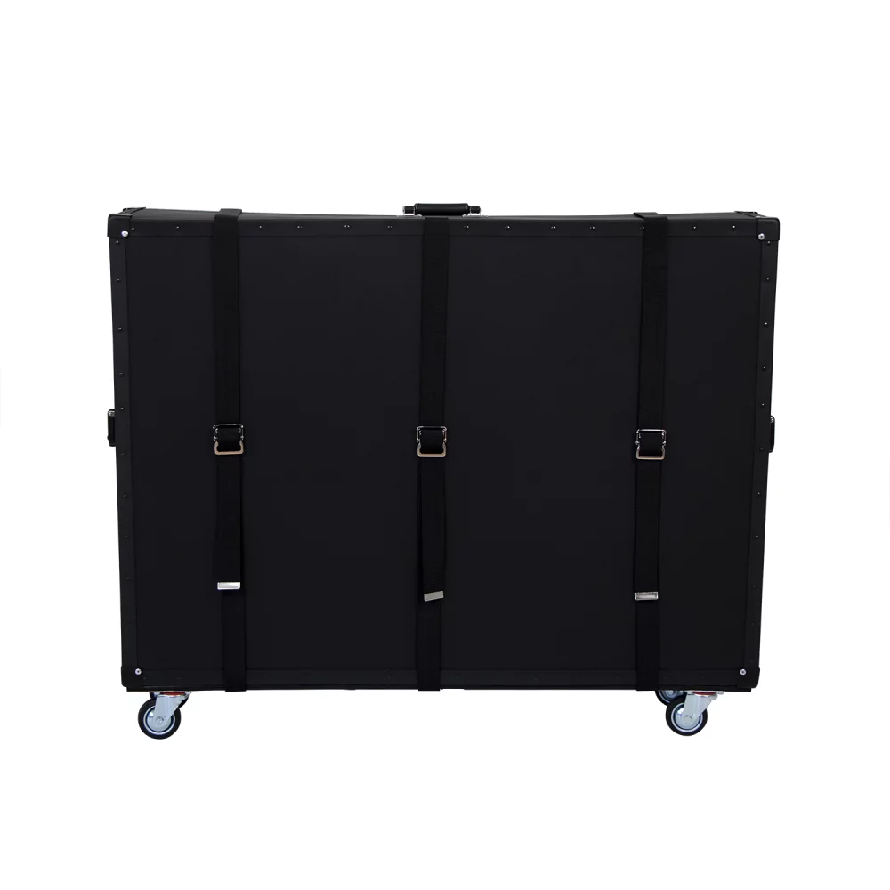 Présentoir de sol en boîtier rigide avec roues