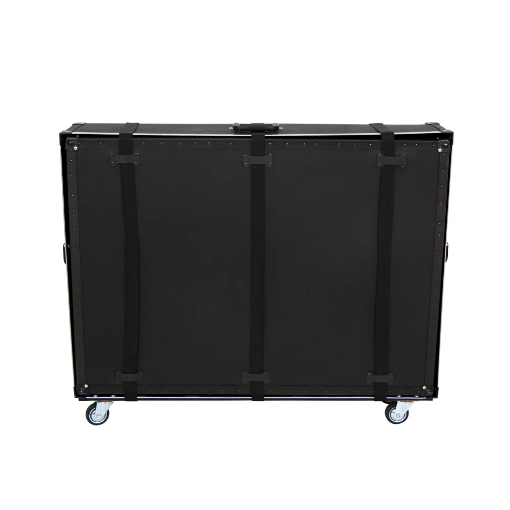 Présentoir de sol en boîtier rigide avec roues