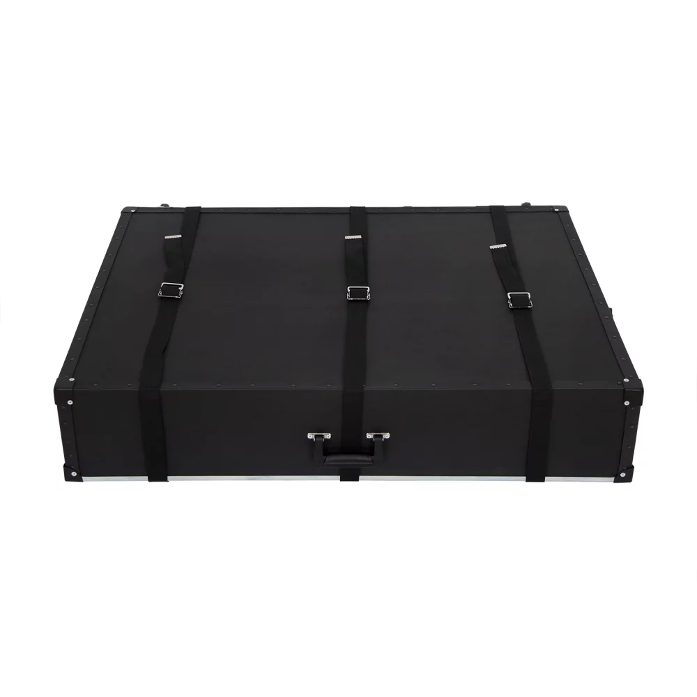 Présentoir de sol en boîtier rigide avec roues