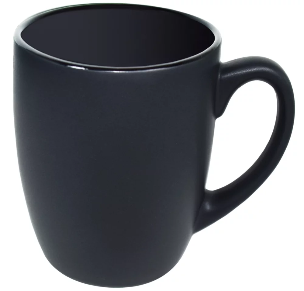 Mug noir mat de 12 oz pour chalet