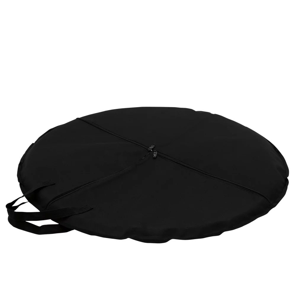 Étui ovale à cadre en A avec couvercle en maille tournante