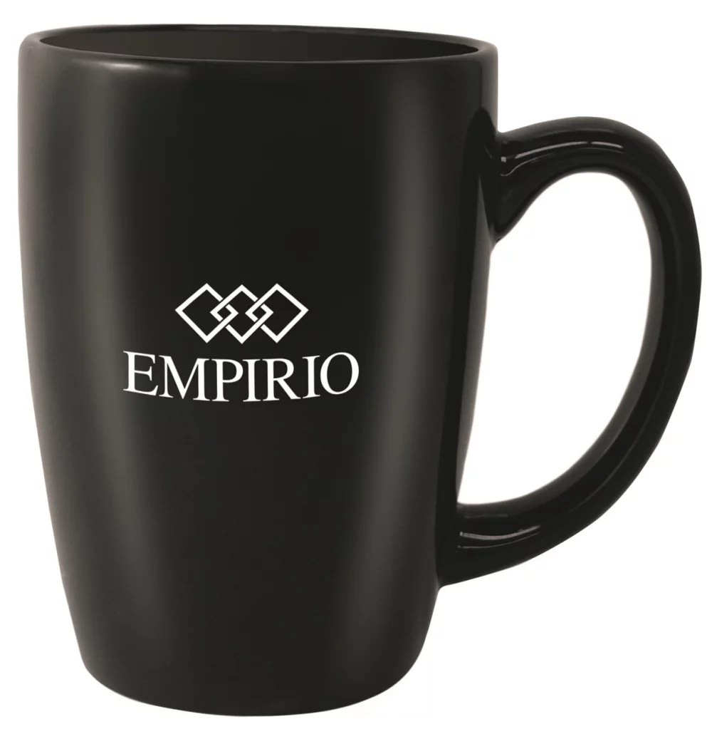 Houston 16oz gloss black ceramic mug
