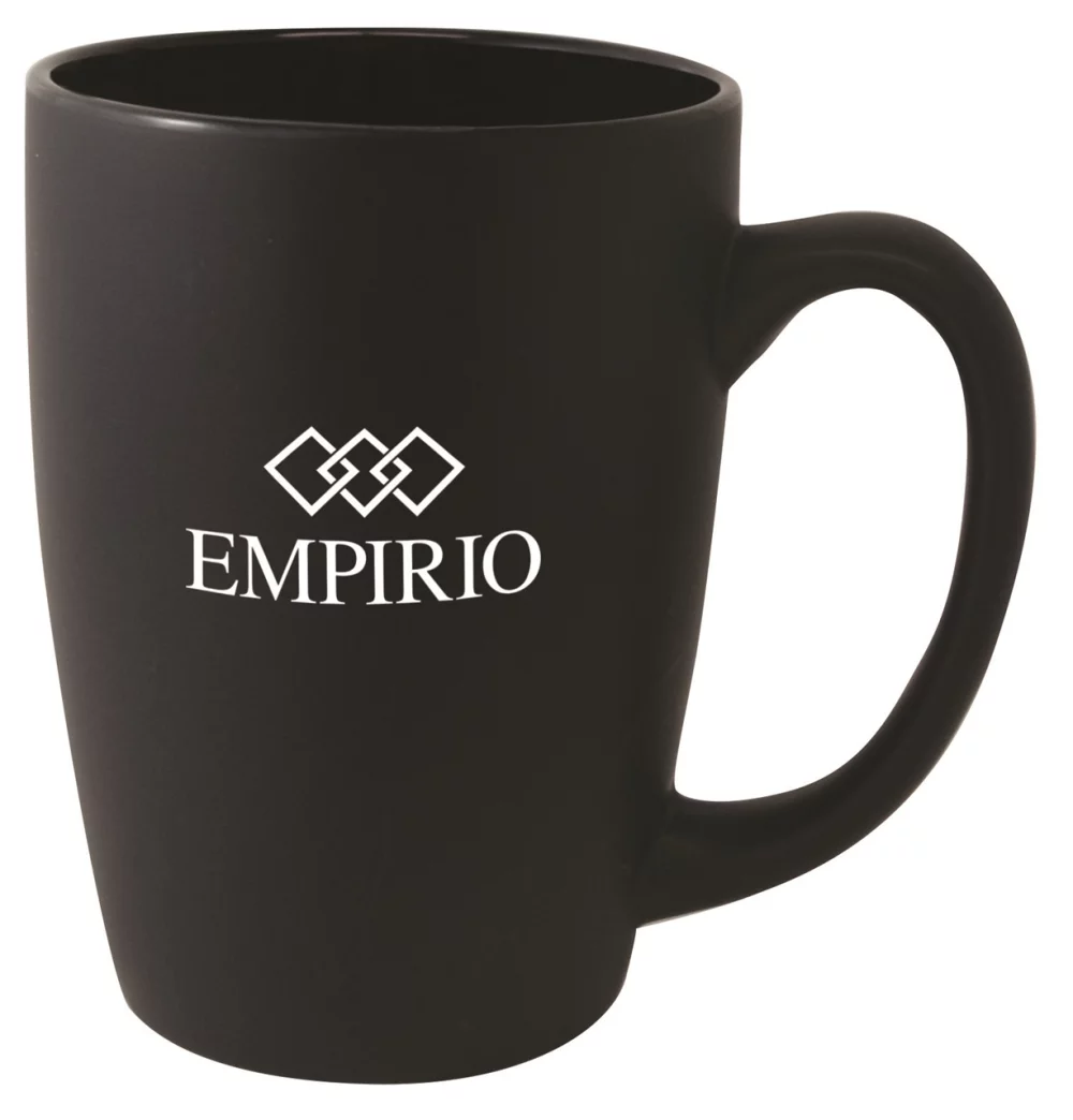 Houston 16oz matte black ceramic mug