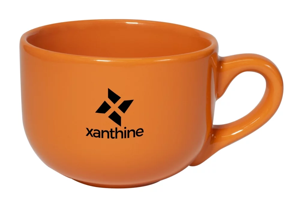 Tasse en céramique orange Churchill Latte 16 oz