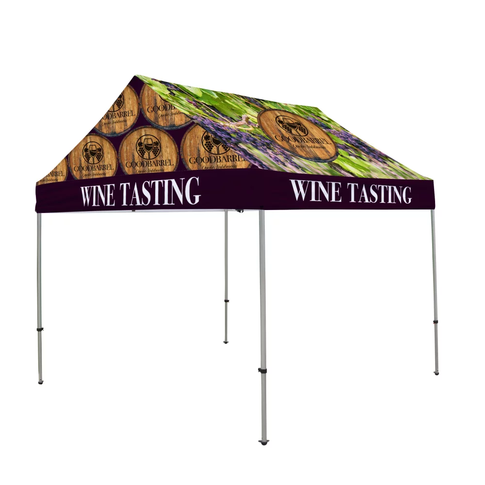 Kit de tente à pignon de 10' (Dye Sub Full-Bleed)