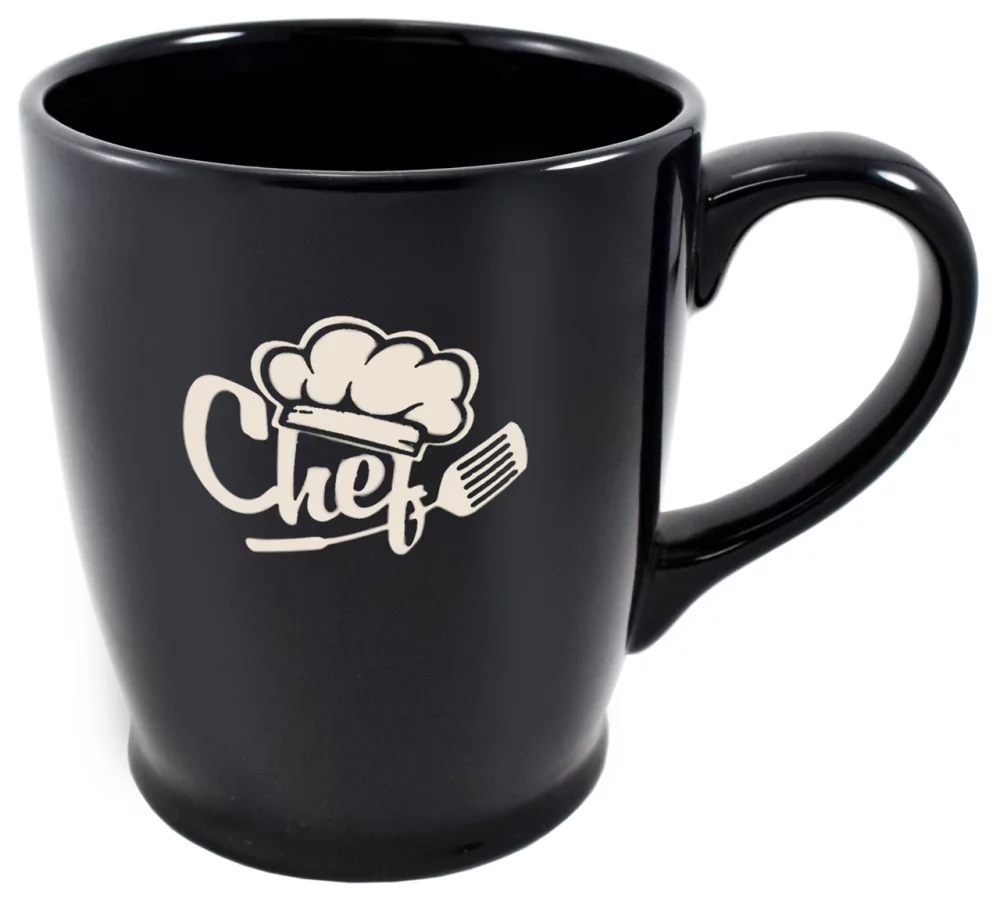 Kona 16oz black mug- Etched