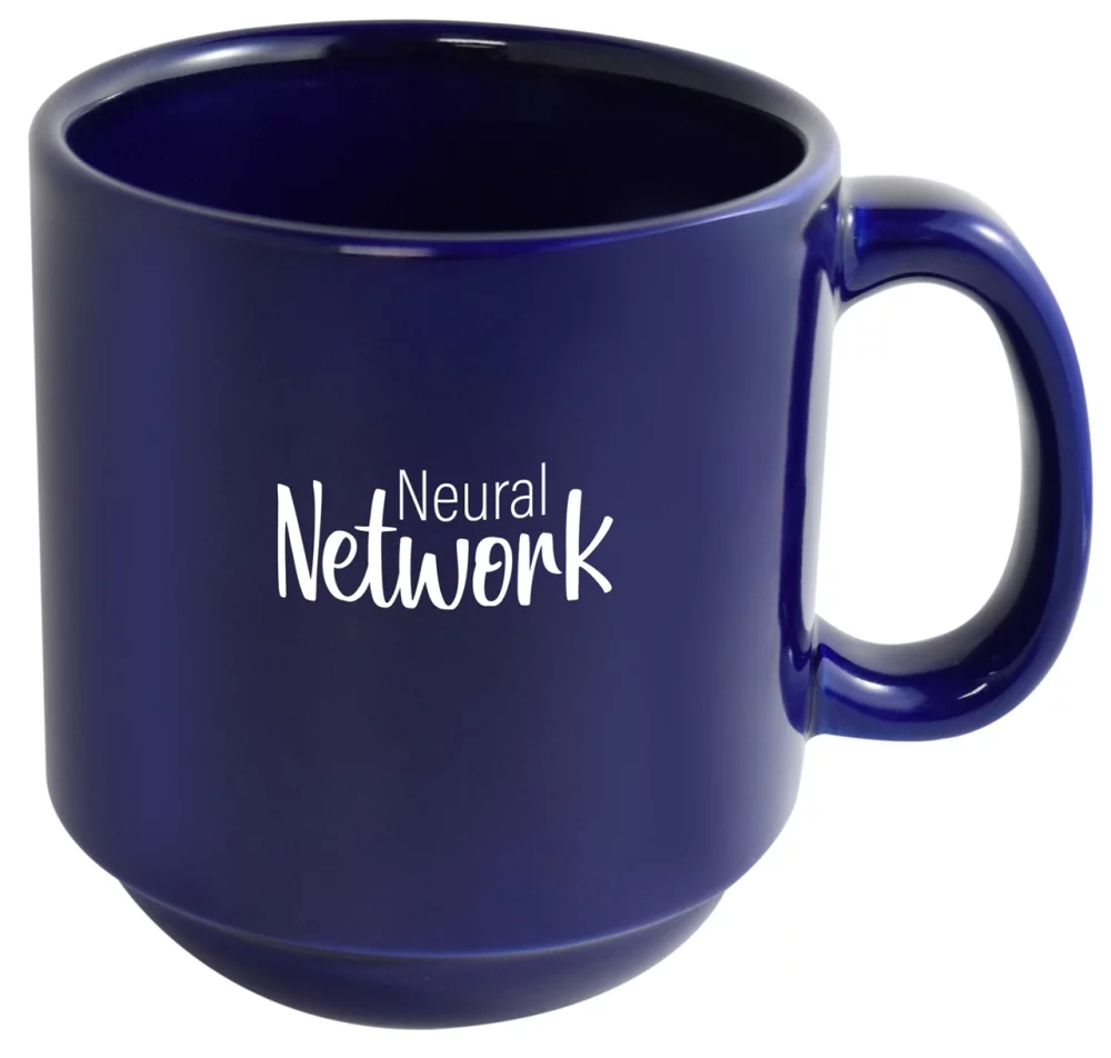 MacKenzie 12oz cobalt stackable mug
