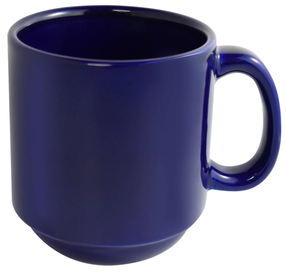 MacKenzie 12oz cobalt stackable mug