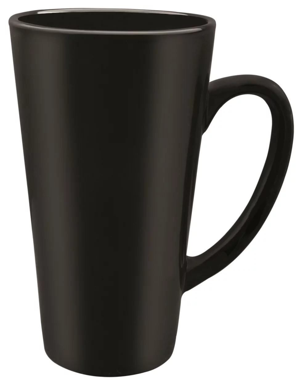 Large Cafe 16oz black mug