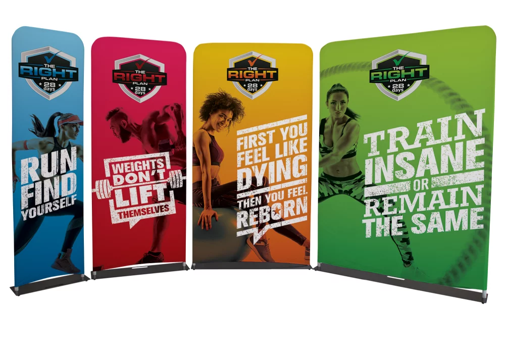 Matériel d'affichage de bannière EuroFit de 2'