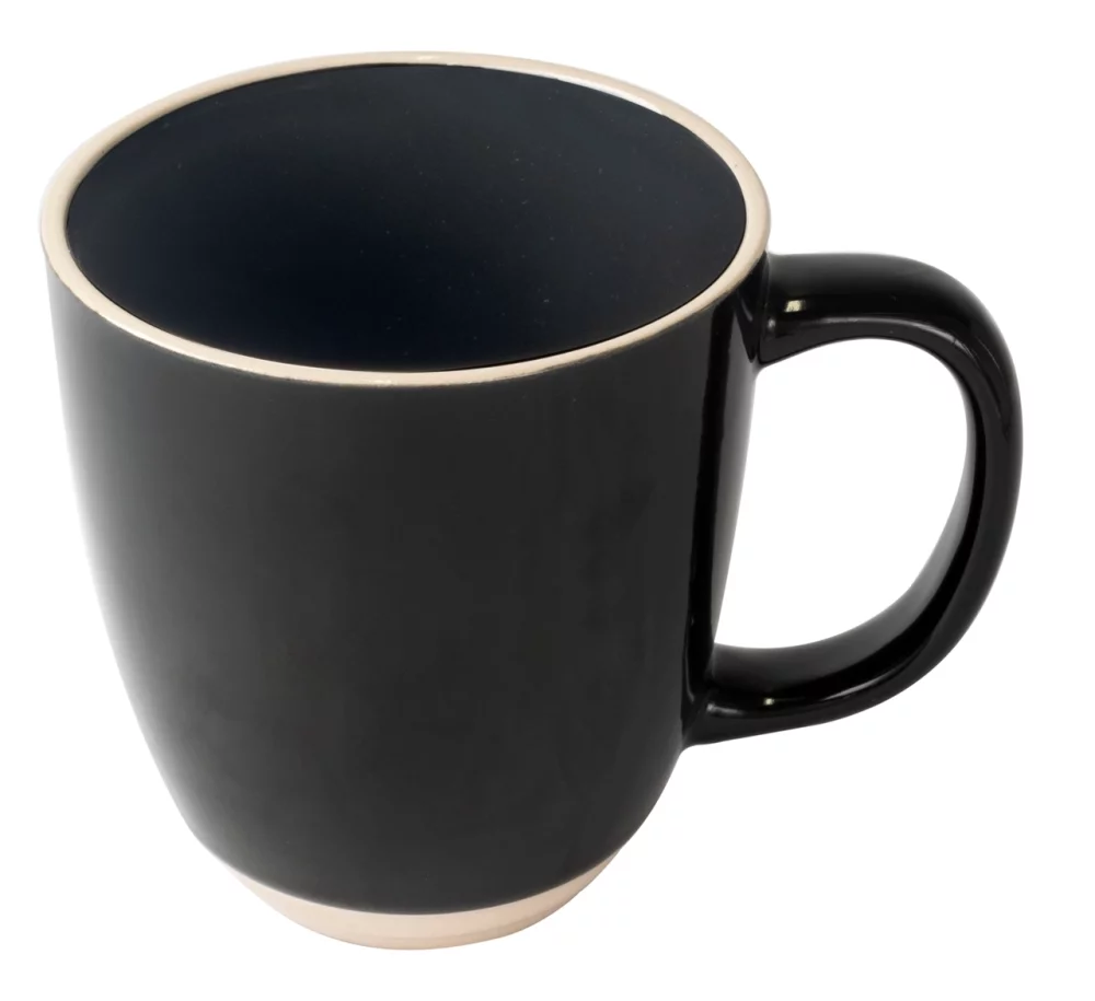Tasse noire de 14 onces de style victorien