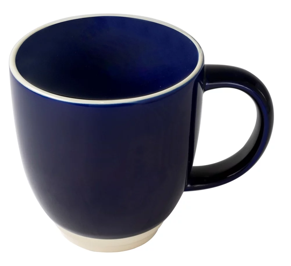 Tasse victorienne de 14 oz en cobalt